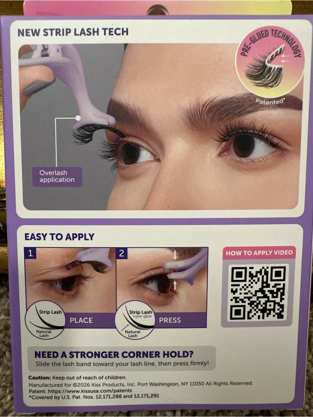 NIB Impress Beauty The No Glue Falsies Lashes Classic Natural 22372